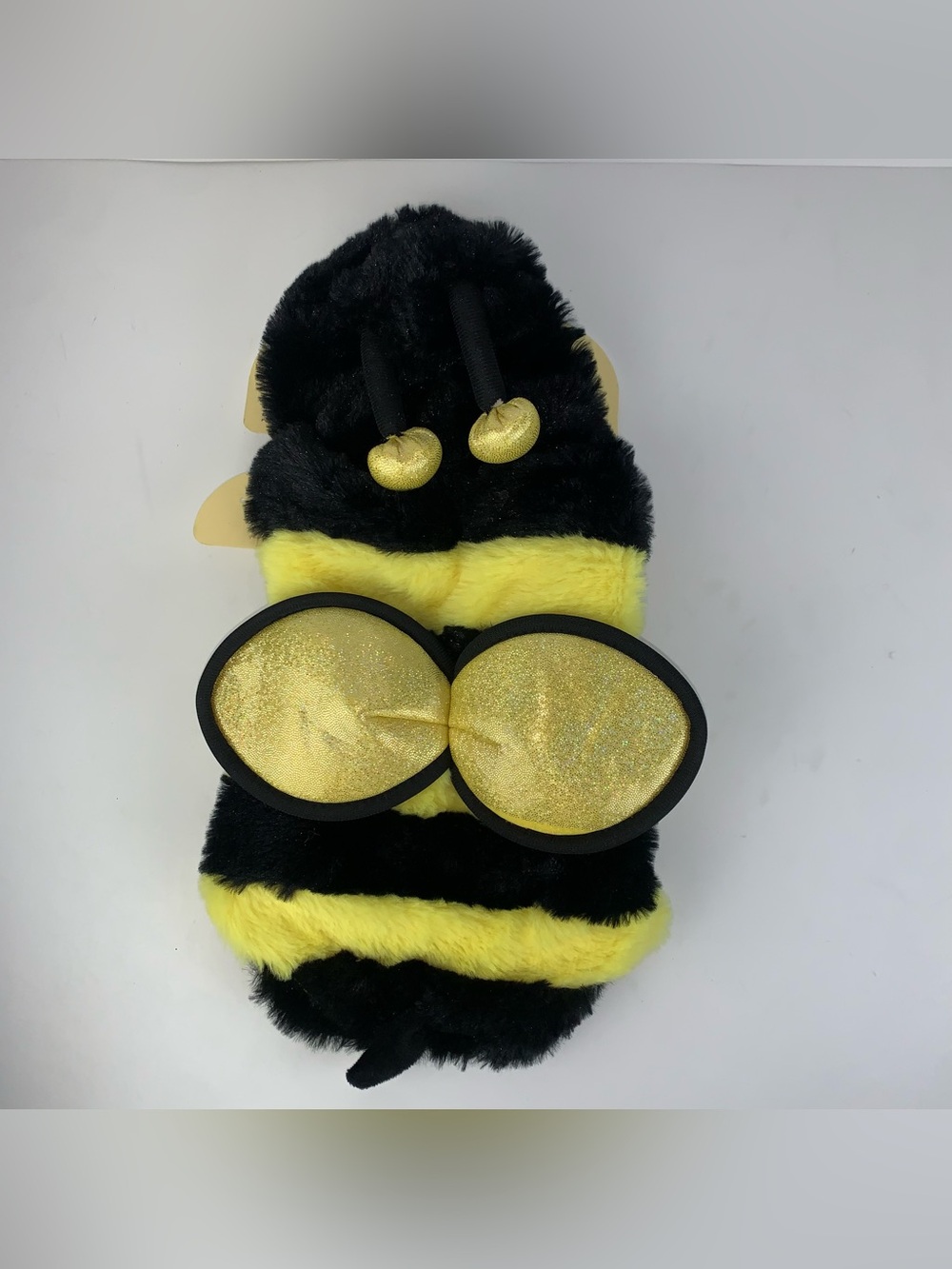 Pup Crew Pet Dog Halloween Costume Bumble Bee Yellow/Black Size XS/S NEW